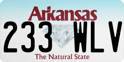 AR license plate 233WLV