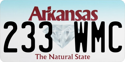 AR license plate 233WMC