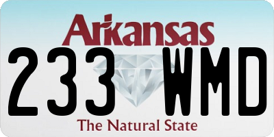 AR license plate 233WMD