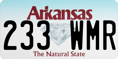 AR license plate 233WMR