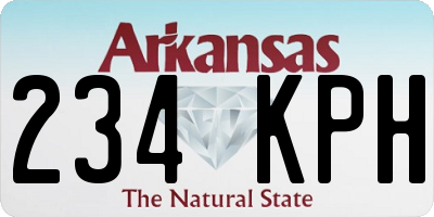 AR license plate 234KPH