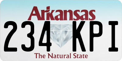 AR license plate 234KPI