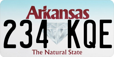AR license plate 234KQE