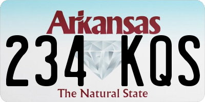 AR license plate 234KQS