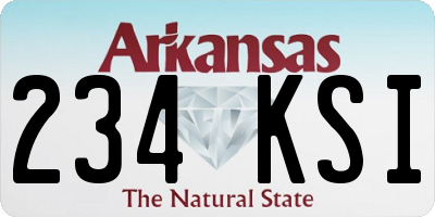 AR license plate 234KSI