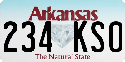 AR license plate 234KSO