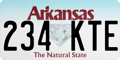 AR license plate 234KTE