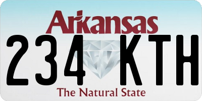 AR license plate 234KTH