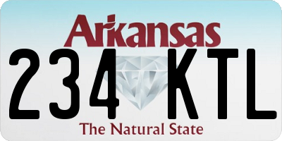 AR license plate 234KTL