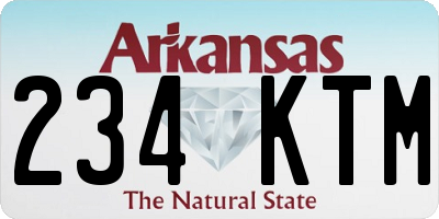 AR license plate 234KTM