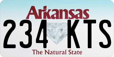 AR license plate 234KTS