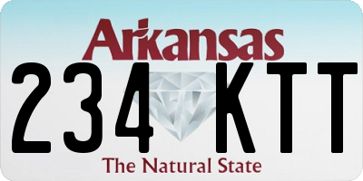 AR license plate 234KTT