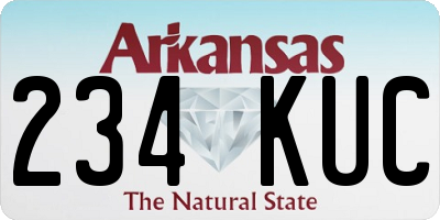 AR license plate 234KUC