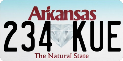 AR license plate 234KUE