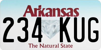 AR license plate 234KUG