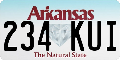 AR license plate 234KUI