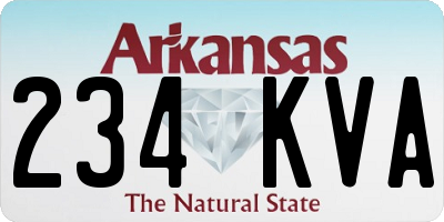 AR license plate 234KVA