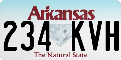 AR license plate 234KVH