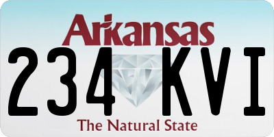 AR license plate 234KVI