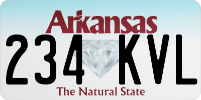 AR license plate 234KVL