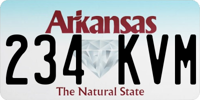 AR license plate 234KVM