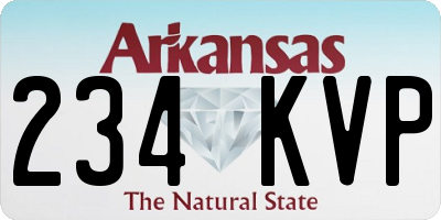 AR license plate 234KVP