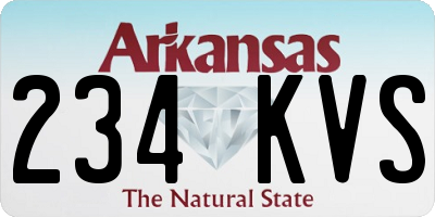 AR license plate 234KVS