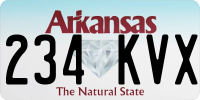 AR license plate 234KVX