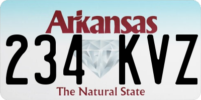 AR license plate 234KVZ