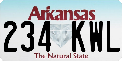 AR license plate 234KWL