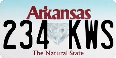 AR license plate 234KWS