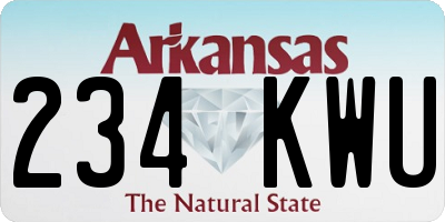 AR license plate 234KWU