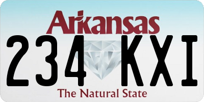 AR license plate 234KXI