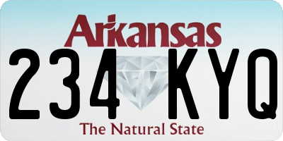 AR license plate 234KYQ