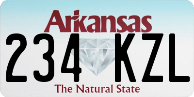 AR license plate 234KZL