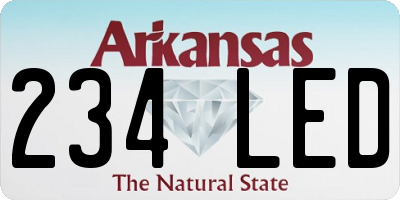 AR license plate 234LED