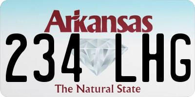 AR license plate 234LHG