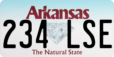 AR license plate 234LSE