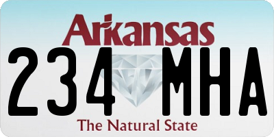 AR license plate 234MHA