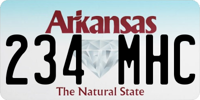AR license plate 234MHC
