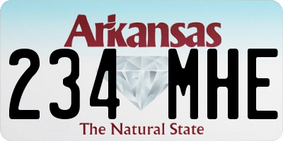 AR license plate 234MHE