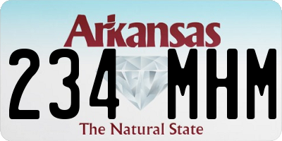 AR license plate 234MHM