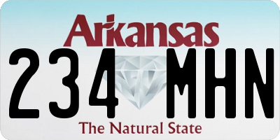 AR license plate 234MHN