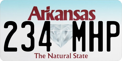AR license plate 234MHP