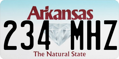 AR license plate 234MHZ