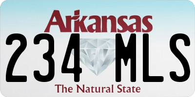 AR license plate 234MLS