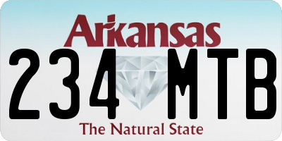 AR license plate 234MTB