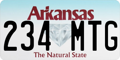 AR license plate 234MTG