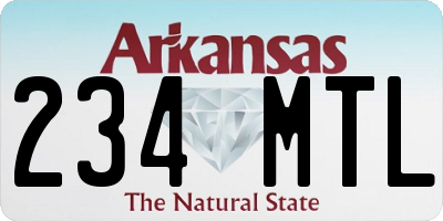 AR license plate 234MTL