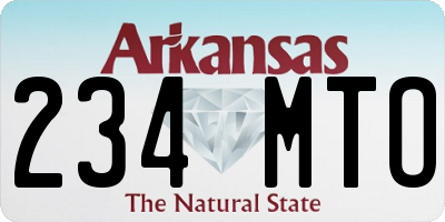 AR license plate 234MTO